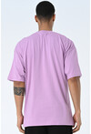 Basic Erkek Bisiklet Yaka Oversize Kalıp Kısa Kollu T-Shirt