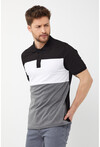 Erkek Polo Yaka Üç Renk Slim Fit T-Shirt