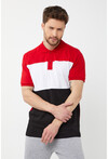 Erkek Polo Yaka Üç Renk Slim Fit T-Shirt