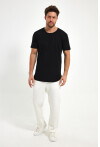 Eteği Oval Basic Bisiklet Yaka Slim Fit Kısa Kollu T-Shirt