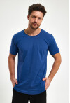 Eteği Oval Basic Bisiklet Yaka Slim Fit Kısa Kollu T-Shirt