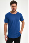 Eteği Oval Basic Bisiklet Yaka Slim Fit Kısa Kollu T-Shirt