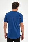 Eteği Oval Basic Bisiklet Yaka Slim Fit Kısa Kollu T-Shirt