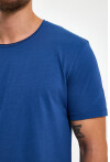 Eteği Oval Basic Bisiklet Yaka Slim Fit Kısa Kollu T-Shirt