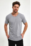 Eteği Oval Basic Bisiklet Yaka Slim Fit Kısa Kollu T-Shirt