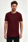 Eteği Oval Basic Bisiklet Yaka Slim Fit Kısa Kollu T-Shirt