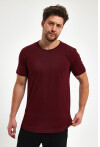 Eteği Oval Basic Bisiklet Yaka Slim Fit Kısa Kollu T-Shirt