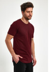 Eteği Oval Basic Bisiklet Yaka Slim Fit Kısa Kollu T-Shirt