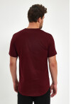 Eteği Oval Basic Bisiklet Yaka Slim Fit Kısa Kollu T-Shirt