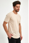 Eteği Oval Basic Bisiklet Yaka Slim Fit Kısa Kollu T-Shirt