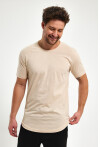 Eteği Oval Basic Bisiklet Yaka Slim Fit Kısa Kollu T-Shirt