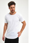 Eteği Oval Basic Bisiklet Yaka Slim Fit Kısa Kollu T-Shirt