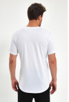 Eteği Oval Basic Bisiklet Yaka Slim Fit Kısa Kollu T-Shirt