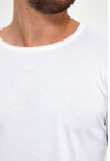 Eteği Oval Basic Bisiklet Yaka Slim Fit Kısa Kollu T-Shirt