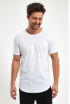 Eteği Oval Basic Bisiklet Yaka Slim Fit Kısa Kollu T-Shirt