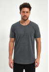 Eteği Oval Basic Bisiklet Yaka Slim Fit Kısa Kollu T-Shirt