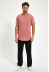 Eteği Oval Basic Bisiklet Yaka Slim Fit Kısa Kollu T-Shirt