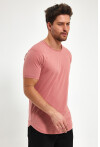 Eteği Oval Basic Bisiklet Yaka Slim Fit Kısa Kollu T-Shirt