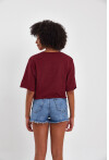 Kadın Basic Oversize Crop 