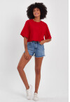 Kadın Basic Oversize Crop 