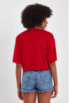 Kadın Basic Oversize Crop 
