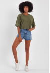 Kadın Basic Oversize Crop 