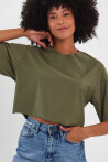 Kadın Basic Oversize Crop 