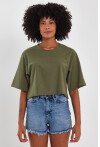 Kadın Basic Oversize Crop 