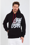 Unisex Kapüşonlu Kanguru Cepli Baskılı Sweatshirt