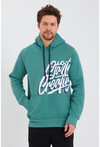 Unisex Kapüşonlu Kanguru Cepli Baskılı Sweatshirt