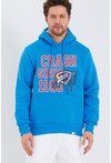 Unisex Kapüşonlu Kanguru Cepli Baskılı Sweatshirt
