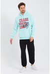 Unisex Kapüşonlu Kanguru Cepli Baskılı Sweatshirt