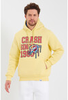 Unisex Kapüşonlu Kanguru Cepli Baskılı Sweatshirt