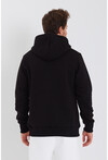 Unisex Kapüşonlu Kanguru Cepli Baskılı Sweatshirt