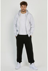 Unisex Karmelanj Kapüşonlu Üç İplik Basic Sweatshirt