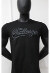 Unisex Slim Fit Baskılı Bisiklet Yaka T-Shirt