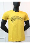Unisex Slim Fit Baskılı Bisiklet Yaka T-Shirt