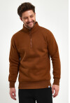 Yüksek Yaka Yarım Fermuarlı Basic Sweatshirt
