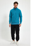Yüksek Yaka Yarım Fermuarlı Basic Sweatshirt