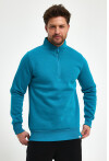Yüksek Yaka Yarım Fermuarlı Basic Sweatshirt