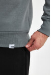 Yüksek Yaka Yarım Fermuarlı Basic Sweatshirt