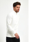 Yüksek Yaka Yarım Fermuarlı Basic Sweatshirt