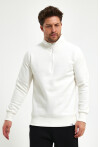Yüksek Yaka Yarım Fermuarlı Basic Sweatshirt