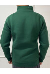 Yüksek Yaka Yarım Fermuarlı Basic Sweatshirt