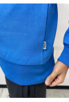Yüksek Yaka Yarım Fermuarlı Basic Sweatshirt