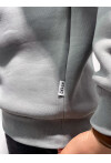 Zeytin Unisex Basic Bisiklet Yaka Oversize Sweatshirt
